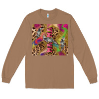 Toasted Coconut Colorful leopard lightning bolt tumbler mother's Long Sleeve Tee - HowdyJamesFarm