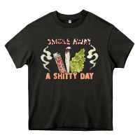 Asphalt smoke away a sh tty day Heavy Core Tee - Artiststas