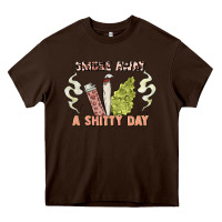 Smoke Away A Sh Tty Day Heavy Core Tee | Teevron