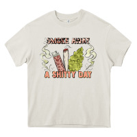 Cream smoke away a sh tty day Heavy Core Tee - Artiststas