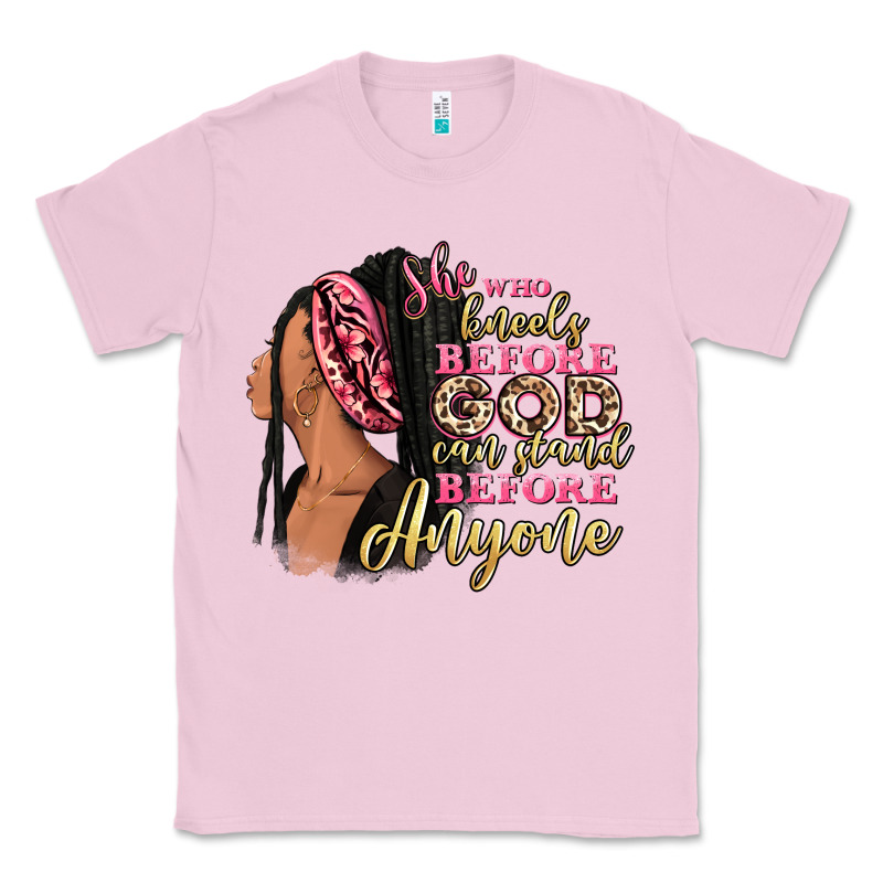 She Who Kneels Before God Can Stand Before Anyone Classic Tee by RanaPortraitStore | Teevron