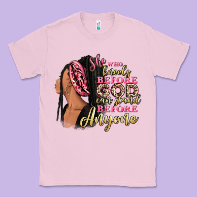 She Who Kneels Before God Can Stand Before Anyone Classic Tee Designed By Ranaportraitstore