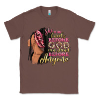 Chestnut She who kneels before god can stand before anyone Classic Tee - RanaPortraitStore