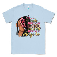 Dusty Blue She who kneels before god can stand before anyone Classic Tee - RanaPortraitStore