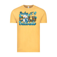 Vintage Mustard Baby it's cold outside Vintage Tee - RanaPortraitStore
