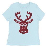 Christmas Deer Ugly Ladies Tee | Teevron