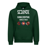 Forest Green Science Ruining Everything Since 1543 Aliens Urban Hoodie - minhPixels