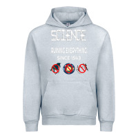 Heather Grey Science Ruining Everything Since 1543 Aliens Urban Hoodie - minhPixels