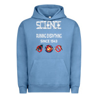 Pigment Pebble Blue Science Ruining Everything Since 1543 Aliens Urban Hoodie - minhPixels