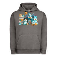 Pigment Tornado winter snowman coffee cups Urban Hoodie - AdoDesignShop