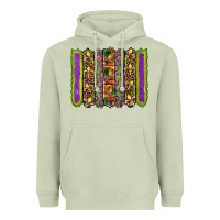 Matcha mardi gras fleur de lis mask leopard glitter  brushstrokes Heavyweight Hoodie - Artiststas