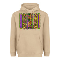 Mushroom mardi gras fleur de lis mask leopard glitter  brushstrokes Heavyweight Hoodie - Artiststas
