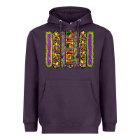 Plum mardi gras fleur de lis mask leopard glitter  brushstrokes Heavyweight Hoodie - Artiststas