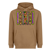 Toasted Coconut mardi gras fleur de lis mask leopard glitter  brushstrokes Heavyweight Hoodie - Artiststas