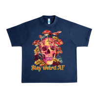 Navy stay weird af Urban Heavy Tee - RanaPortraitStore