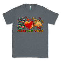 Charcoal Heather Peace love tacos Classic Tee - NancyCooperArtShop