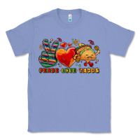 Colony Blue Peace love tacos Classic Tee - NancyCooperArtShop