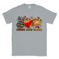 Heather Grey Peace love tacos Classic Tee - NancyCooperArtShop