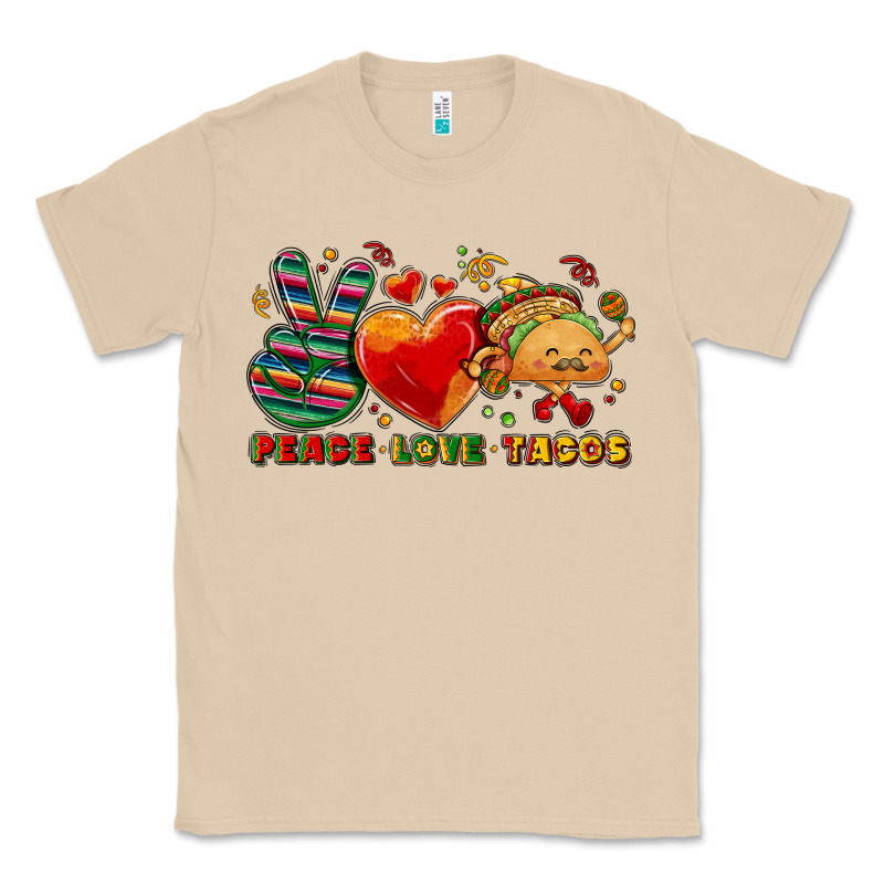 Peace Love Tacos Classic Tee by NancyCooperArtShop | Teevron