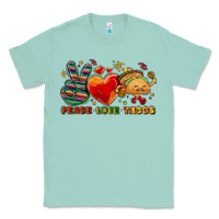 Seafoam Peace love tacos Classic Tee - NancyCooperArtShop