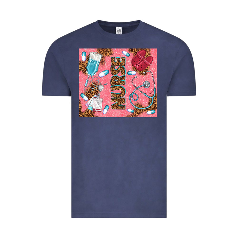 Pink Glitter Nurse Vintage Tee by TumblerDesignByShophia | Teevron