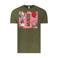 Vintage Olive pink glitter nurse Vintage Tee - TumblerDesignByShophia