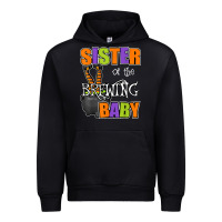 Black sister of brewing baby halloween theme baby shower spooky t shirt Urban Hoodie - minhPixels