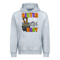 Heather Grey sister of brewing baby halloween theme baby shower spooky t shirt Urban Hoodie - minhPixels