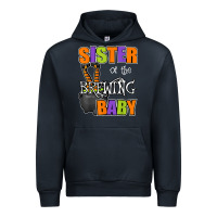 Navy sister of brewing baby halloween theme baby shower spooky t shirt Urban Hoodie - minhPixels