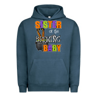 Pigment Midnight Navy sister of brewing baby halloween theme baby shower spooky t shirt Urban Hoodie - minhPixels