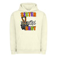 Pigment Pistachio sister of brewing baby halloween theme baby shower spooky t shirt Urban Hoodie - minhPixels