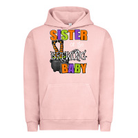 Pigment Salmon sister of brewing baby halloween theme baby shower spooky t shirt Urban Hoodie - minhPixels