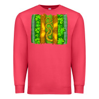 Cardinal saint patricks horseshoe shamrock leopard glitter brushstroke Premium Sweatshirt - Artiststas