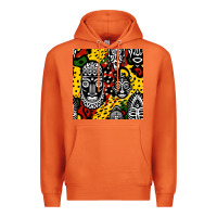 Carrot african masks colorful seamless pattern Premium Hoodie - BundleAndBundleShop