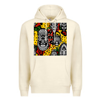 Sandshell african masks colorful seamless pattern Premium Hoodie - BundleAndBundleShop