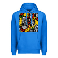 True Royal african masks colorful seamless pattern Premium Hoodie - BundleAndBundleShop