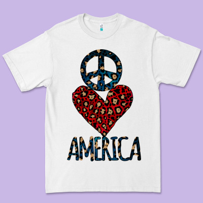 Peace Love America Premium Tee Designed By Bettercallsaul