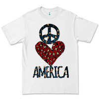 White Peace Love America Premium Tee - Bettercallsaul