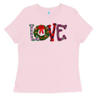 Bubblegum Pink Love Christmas Ladies Tee - Bettercallsaul