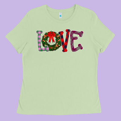 Love Christmas Ladies Tee Designed By Bettercallsaul