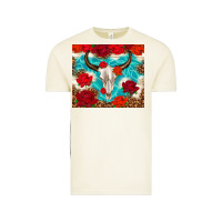 Vintage Arctic bull skull rose Vintage Tee - TumblerDesignByShophia