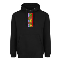 Black St. Patrick's Day Western Shamrock Leopard Rainbow Heavyweight Hoodie - Artiststas