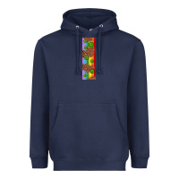 Navy St. Patrick's Day Western Shamrock Leopard Rainbow Heavyweight Hoodie - Artiststas