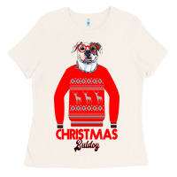 Bone Christmas Buldog Ladies Tee - Bettercallsaul