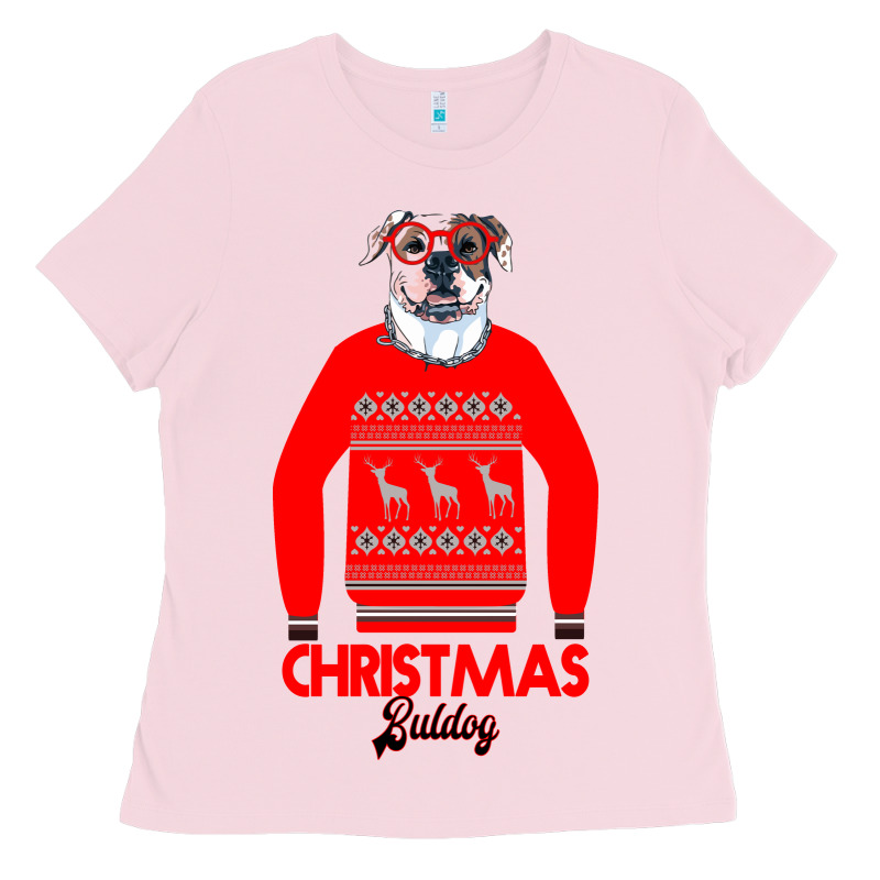 Christmas Buldog Ladies Tee by Bettercallsaul | Teevron