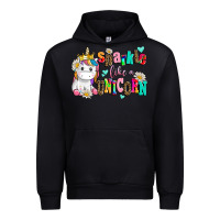 Black sparkle like a unicorn Urban Hoodie - AdoDesignShop