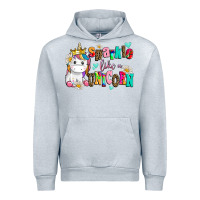 Heather Grey sparkle like a unicorn Urban Hoodie - AdoDesignShop