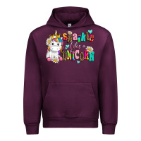 Mauve Wine sparkle like a unicorn Urban Hoodie - AdoDesignShop