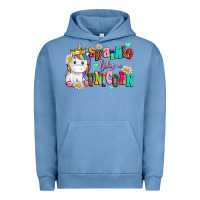 Pigment Pebble Blue sparkle like a unicorn Urban Hoodie - AdoDesignShop