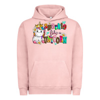 Pigment Salmon sparkle like a unicorn Urban Hoodie - AdoDesignShop